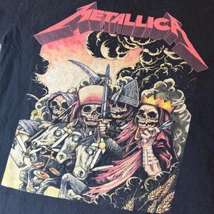 Vintage Alstyle Black Metallica Four Horseman T-Shirt Size Large COOL
